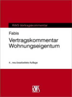 cover image of Vertragskommentar Wohnungseigentum